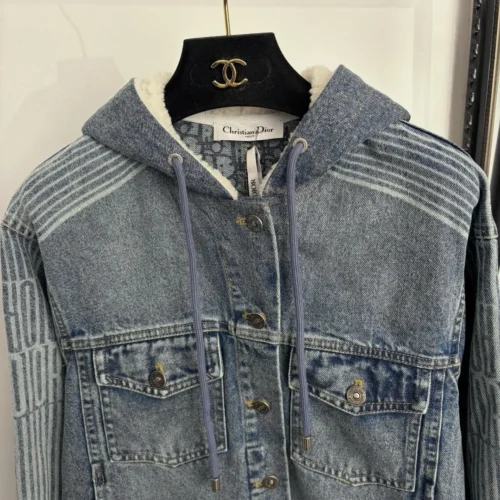 Dior Denim Monogram Hooded Jacket
