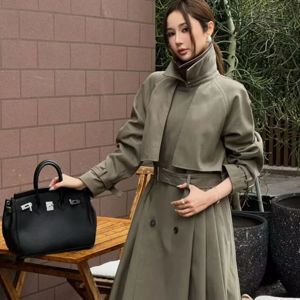 CLDIOR0056-01 Dior Collared Slim-Fit Trench Jacket