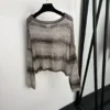 Dior Cutout Rhinestone Knit Sweater