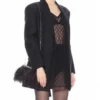 Gucci Lace Mesh Sheer Embroidered Dress