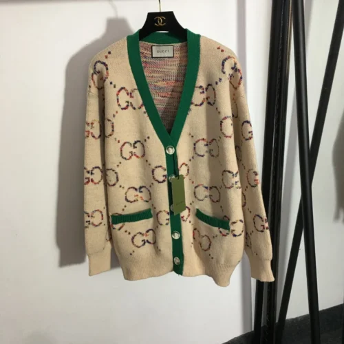 Gucci Embroidered V-Neck Jacket