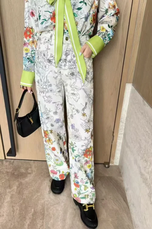 Gucci Denim Printed High-Waist Jeans