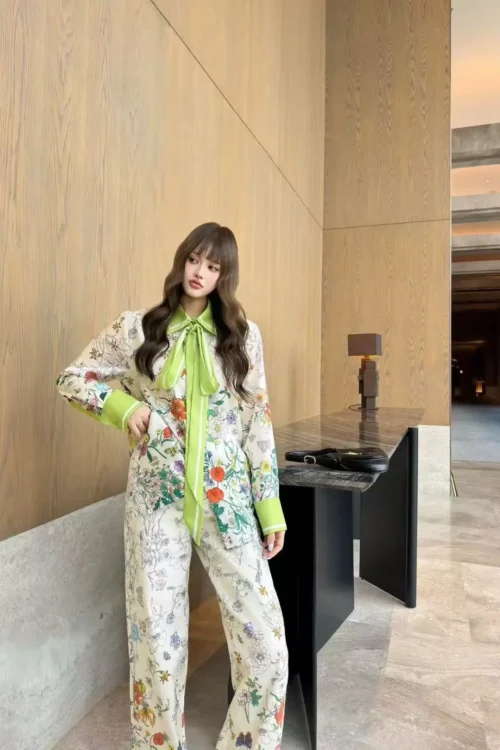 Gucci Denim Printed High-Waist Jeans
