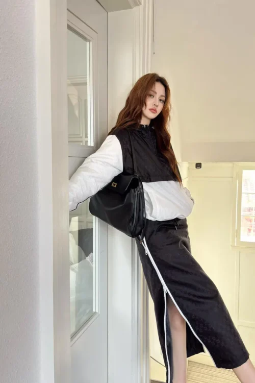 Gucci Jacquard Monogram Colorblock Hooded Two-Piece Set