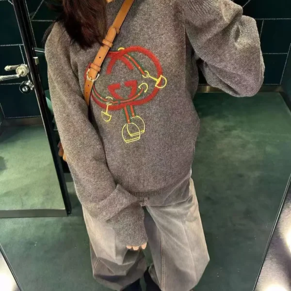 CLGUCCI0049-01 Gucci Embroidered Knit Sweater