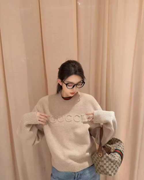 Gucci Embroidered Knit Sweater
