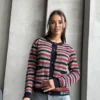 Gucci Cutout Colorblock Striped Cardigan