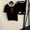Gucci Embroidered Colorblock T-Shirt and Shorts Set