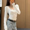Gucci Embroidered Slim-Fit Top
