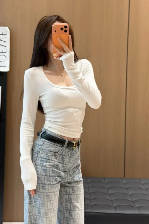 Gucci Embroidered Slim-Fit Top