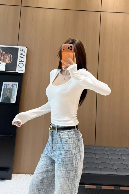 Gucci Embroidered Slim-Fit Top