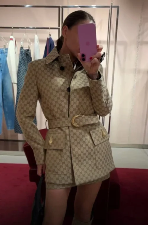 Gucci Jacquard Monogram Blazer