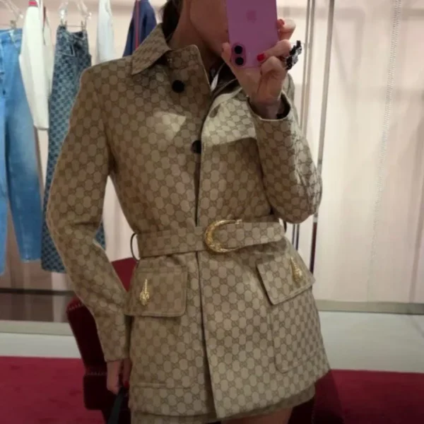 CLGUCCI0079-01 Gucci Jacquard Monogram Blazer