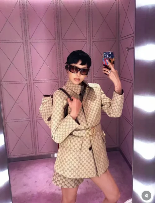 Gucci Jacquard Monogram Blazer