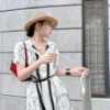 Hermes Printed Tie-Waist Dress