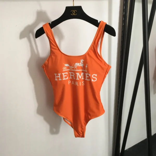 Hermes Printed One-Piece Swimsuit