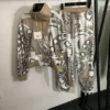 Hermes Printed Zip-Up Jacket and Pants Set