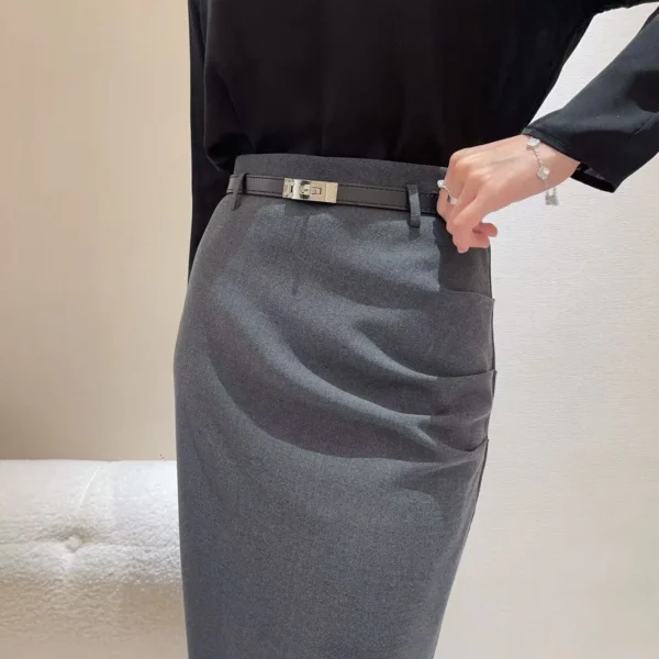 CLHERMES0014-01 Hermes High-Waist Skirt