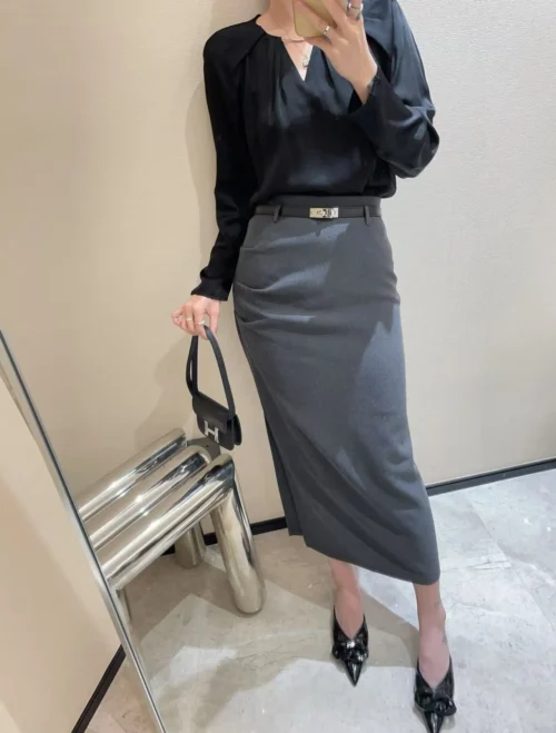 Hermes High-Waist Skirt