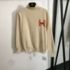 Hermes Colorblock Turtleneck High-Waist Two-Piece Set