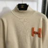 Hermes Colorblock Turtleneck High-Waist Two-Piece Set