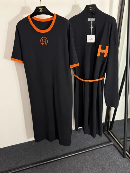 Hermes T-Shirt and Skirt Set