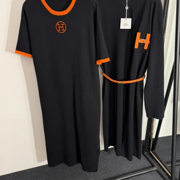 Hermes T-Shirt and Skirt Set