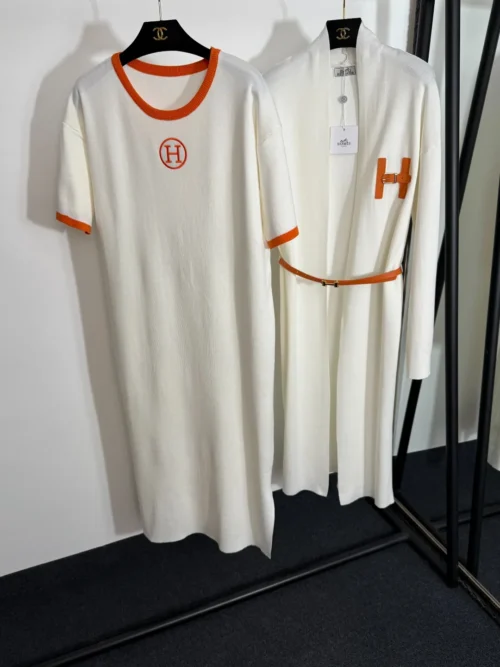 Hermes T-Shirt and Skirt Set