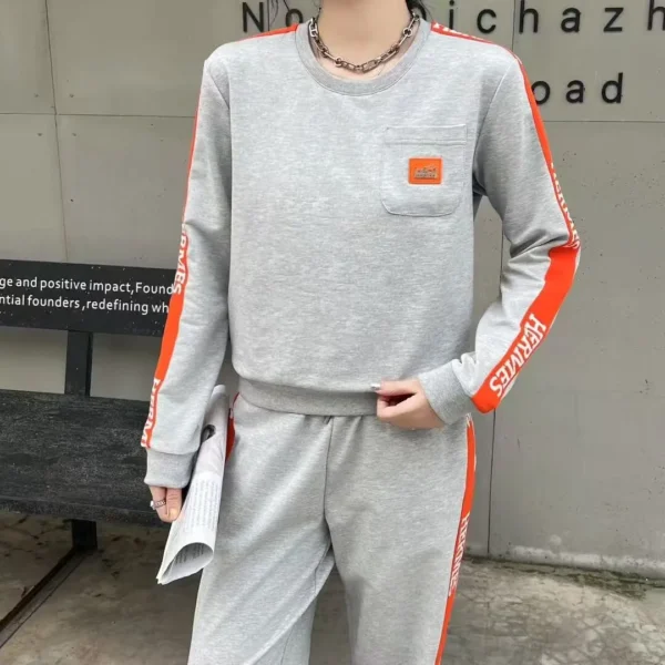 CLHERMES0022-01 Hermes Logo Hoodie and Pants Set