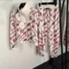 Hermes Printed Zip-Up Jacket and Pants Set