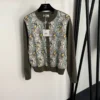 Hermes Printed Colorblock Cardigan