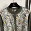 Hermes Printed Colorblock Cardigan