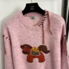 Hermes Embroidered Knit Sweater