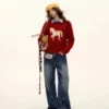 Hermes Embroidered Jacquard Knit Sweater