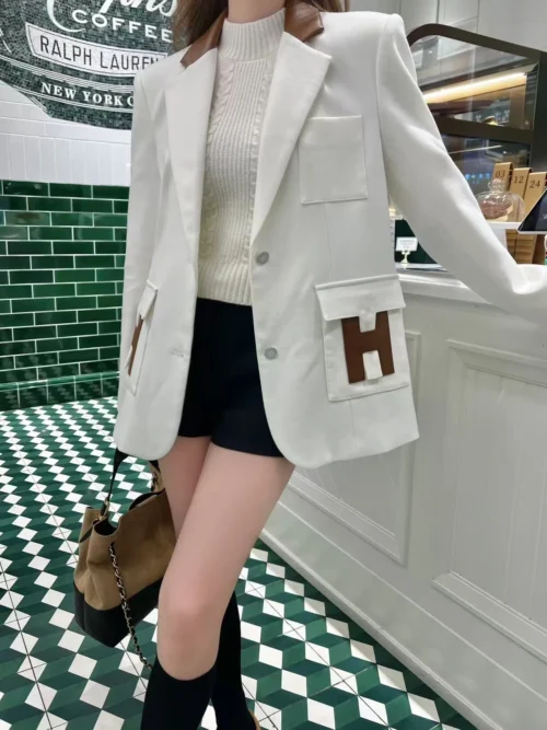 Hermes Logo Blazer