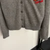 Hermes Embroidered Jacquard V-Neck Cardigan