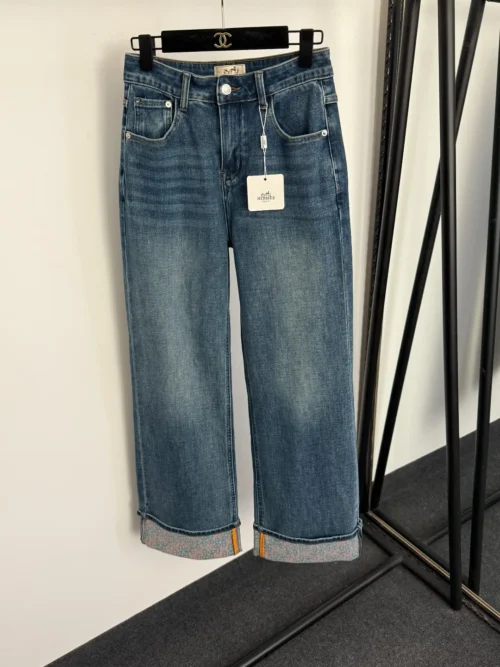 Hermes Denim Printed Jeans