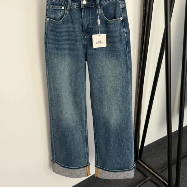 CLHERMES0041-01 Hermes Denim Printed Jeans