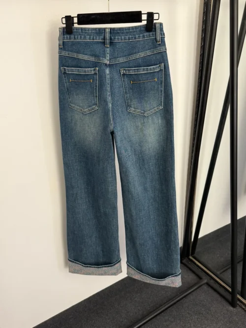 Hermes Denim Printed Jeans