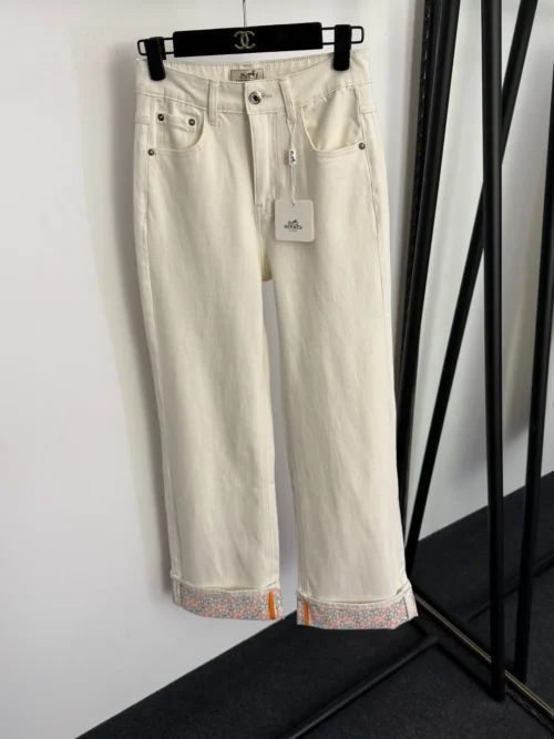 Hermes Denim Printed Jeans