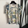 Hermes Mesh Printed T-Shirt and Skirt Set