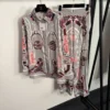 Hermes Printed High-Waist Two-Piece Set