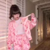Louis Vuitton Monogram Printed Zip-Up Jacket and Shorts Set