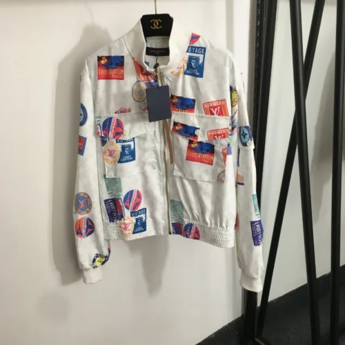 Louis Vuitton Monogram Printed Zip-Up Trench Jacket