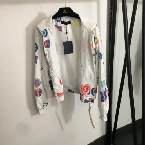 Louis Vuitton Monogram Printed Zip-Up Trench Jacket