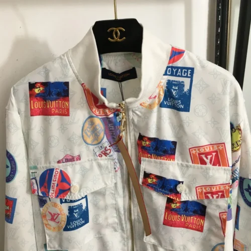 Louis Vuitton Monogram Printed Zip-Up Trench Jacket