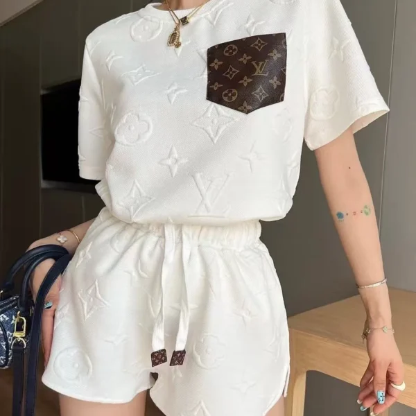 Louis Vuitton Jacquard Monogram T-Shirt and Shorts Set