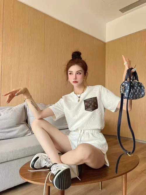 Louis Vuitton Jacquard Monogram T-Shirt and Shorts Set