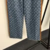 Louis Vuitton Denim Jacquard Monogram High-Waist Jeans