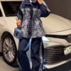 Louis Vuitton Monogram Printed Striped Hooded Jacket and Pants Set